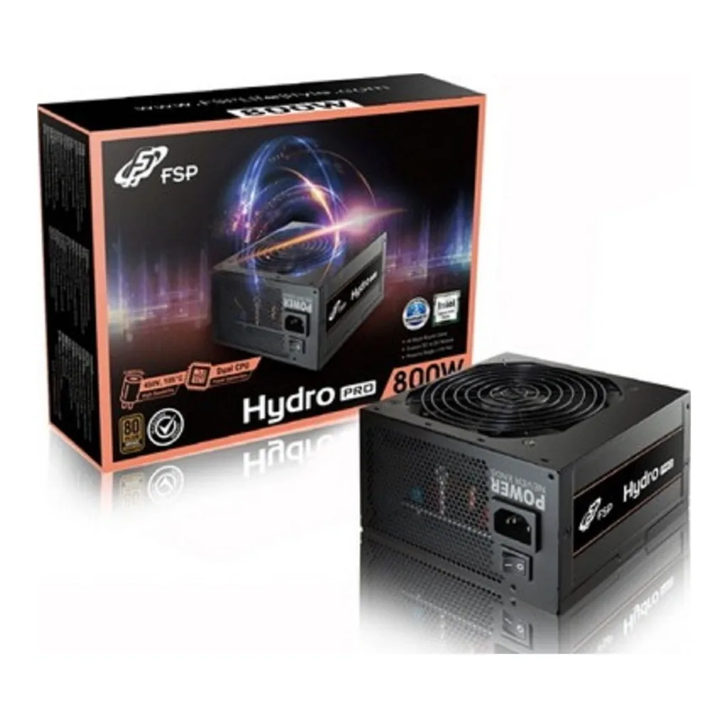 dc836913c43ab82146ff25de700470c3-hi.jpg FSP HP2-800 Hydro Pro 800W 80 Plus Bronze Power Supply, 230V EU, 200V-240V Input Voltage, 4.5A Input Current, ≥ 88% Efficiency, Active PFC | PPA8000900