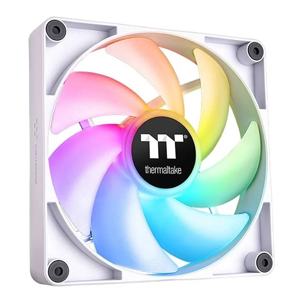 Thermaltake CT120 ARGB Sync PC Cooling Fan, White | CL-F153-PL12SW-A - Image 2 Thermaltake CT120 ARGB Sync PC Cooling Fan, White | CL-F153-PL12SW-A