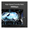 dd44fc5168504195c3b1ba65c5e33bd9-hi.jpg Unitek Fiber Optic 8K HDMI Cable, 8K@60Hz Resolution, Up To 48Gbps Bandwidth, 24K Gold-Plated Plug, Dynamic HDR10, eARC, ALLM, 30AWG, Alloy Housing, 100M Cable Length, Black | C11085GY01-100M