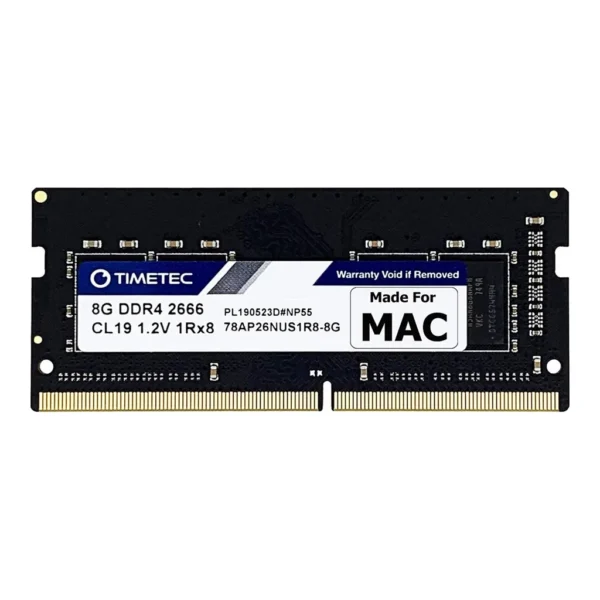 Timetec Hynix IC 8GB Compatible for Apple 2019 iMac 27-inch w/Retina 5K Display, Late 2018 Mac Mini DDR4 2666MHz PC4-21300 1Rx8 CL19 1.2V SODIMM Memory RAM Upgrade (8GB) | 78AP26NUS1R8-8G - Image 1 Timetec Hynix IC 8GB Compatible for Apple 2019 iMac 27-inch w/Retina 5K Display, Late 2018 Mac Mini DDR4 2666MHz PC4-21300 1Rx8 CL19 1.2V SODIMM Memory RAM Upgrade (8GB) | 78AP26NUS1R8-8G - Image 1