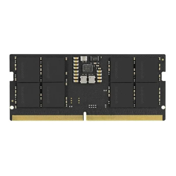 Goodram DDR5 SODIMM Laptop Memory, 16GB Capacity, 5600 MHz Memory Speed, CL46 CAS Latency, 2048x8 Chip Organization, 1.1 Voltage, Black | GR5600S564L46S/16G - Image 1 Goodram DDR5 SODIMM Laptop Memory, 16GB Capacity, 5600 MHz Memory Speed, CL46 CAS Latency, 2048x8 Chip Organization, 1.1 Voltage, Black | GR5600S564L46S/16G - Image 1