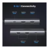 de22dc7d650a8505dae35c48ae7b7439-hi.jpg UGREEN Revodok 206 6-in-1 USB-C Hub, Up to 8K @ 30Hz Display, 100W PD Passthrough, 5Gbps Data Transfer Rate, 2x USB Type-C, 2x USB Type-A, 2x HDMI Input, Black | 15852