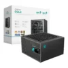DeepCool PQ750G Fully Modular Power Supply, 750W Power, 80 PLUS Gold Efficiency, Fluid Dynamic Bearing Fan, Full Japanese Electrolytic Capacitors, ATX12V V3.1 Type, Black | R-PQ750G-FD1B-JGUK-V1 – Main image DeepCool PQ750G Fully Modular Power Supply, 750W Power, 80 PLUS Gold Efficiency, Fluid Dynamic Bearing Fan, Full Japanese Electrolytic Capacitors, ATX12V V3.1 Type, Black | R-PQ750G-FD1B-JGUK-V1 – Main image