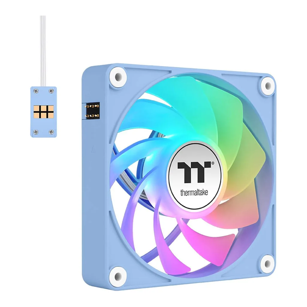 Thermaltake CT120 EX Reverse ARGB Sync PC Cooling Fan, Hydrangea Blue | CL-F198-PL12BU-A - Image 5 Thermaltake CT120 EX Reverse ARGB Sync PC Cooling Fan, Hydrangea Blue | CL-F198-PL12BU-A