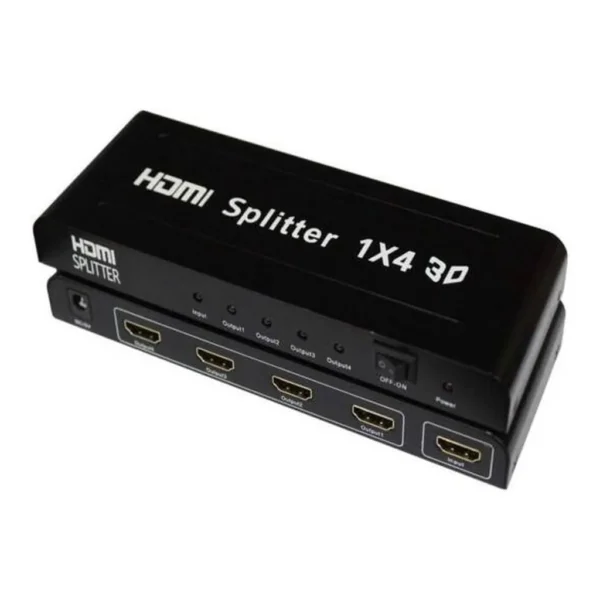defa76e712e140a11cc9e9e544765688-md.jpg eWINNER HDMI Adapter, HDMI Splitter 1X4 hdmi Disputer 4 Port -4 Output Splitter- 4 Way channal with Power/Support 4Kx2K@30Hz & 3D for Xbox HDTV STB Computer Projector for PS4
