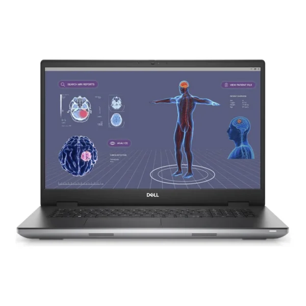 Dell Precision 7780 Mobile Workstation Laptop, 17.3" FHD WVA 60Hz Display, Intel Core i9-13950HX vPro, 128GB RAM, 512GB SSD, RTX 4000 Ada 12GB GPU, English K/B, Windows 11 Pro, Grey – Main image Dell Precision 7780 Mobile Workstation Laptop, 17.3" FHD WVA 60Hz Display, Intel Core i9-13950HX vPro, 128GB RAM, 512GB SSD, RTX 4000 Ada 12GB GPU, English K/B, Windows 11 Pro, Grey – Main image