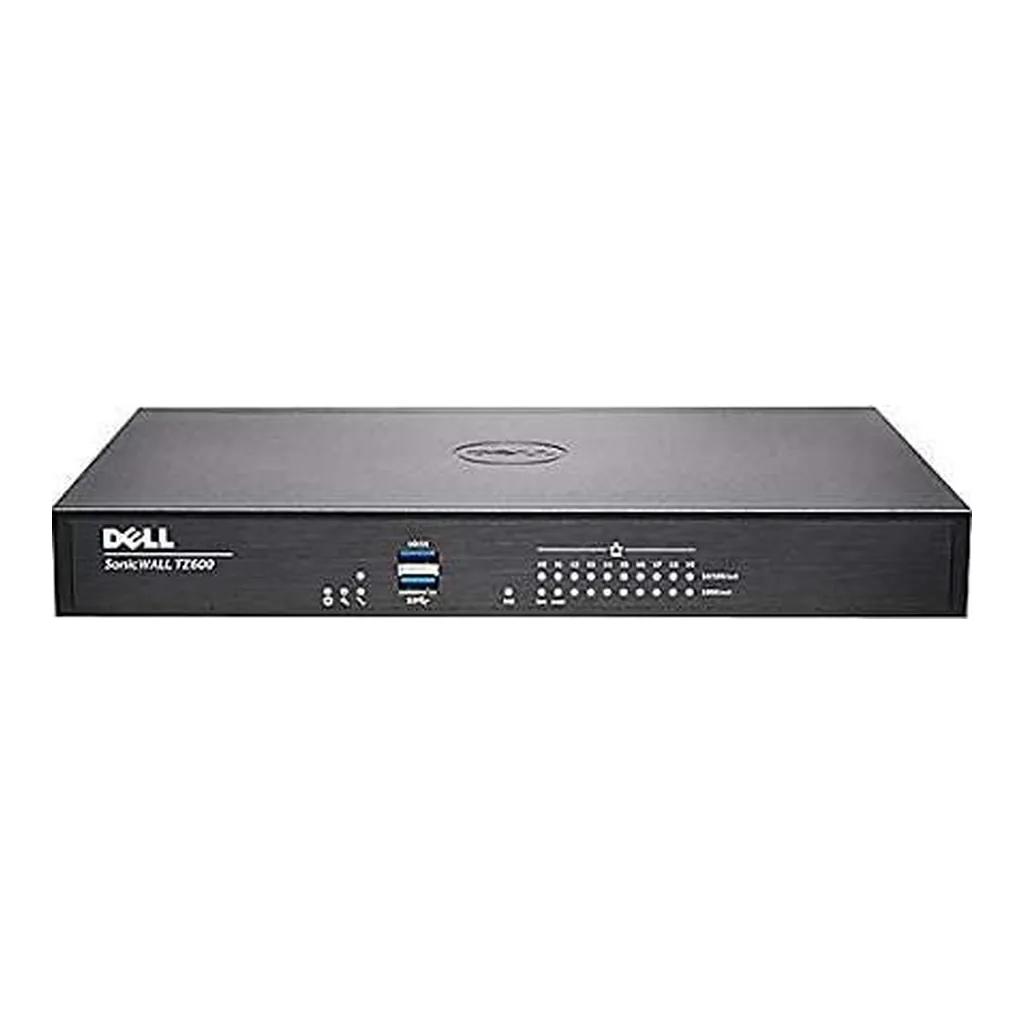 Dell SonicWALL TZ600 Secure Upgrade Plus Firewall 3 Year | 01-SSC-0223 – Main image Dell SonicWALL TZ600 Secure Upgrade Plus Firewall 3 Year | 01-SSC-0223 – Main image