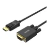 df4fcdbf4102046953e5ba83a5df2cdc-hi.jpg Unitek DisplayPort to VGA Cable, Up to 1920x1200 Resolution, Strain Relief, No Software Required, 1.8 Meter Cable Length, Black | Y-5118F