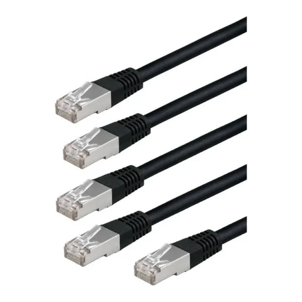 df4ff57a7ef6eb48ed682afca9491941-hi.jpg AICO 1M Cat6 RJ45 UTP Network Cable, Black, Pack of 5 Cables