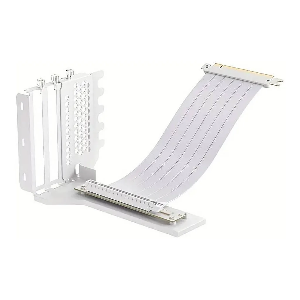TEUCER Vertical GPU Mounting Bracket Kit, White | PCI-E4.0-Vertical-Mount - Image 1 TEUCER Vertical GPU Mounting Bracket Kit, White | PCI-E4.0-Vertical-Mount
