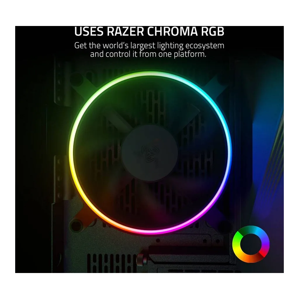 Razer Kunai Chroma 140mm ARGB PC Fan, Black | RC21-01800200-R3M1 - Image 5 Razer Kunai Chroma 140mm ARGB PC Fan, Black | RC21-01800200-R3M1
