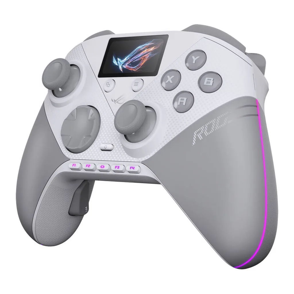 e0a7bb7c54bb537841262ad741fd5ccb-hi.jpg ASUS ROG Raikiri II Pro PC Controller, 8K Polling Rate, Tri Mode Connectivity, Hot Swappable TMR Joysticks, Customizable RGB Panel, Remappable Rear Buttons, Dual Mode Triggers, White