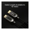 e0efcdf45f2bb3767c81c87adb40c666-hi.jpg Unitek Fiber Optic 8K HDMI Cable, 8K@60Hz Resolution, Up To 48Gbps Bandwidth, 24K Gold-Plated Plug, Dynamic HDR10, eARC, ALLM, 30AWG, Alloy Housing, 100M Cable Length, Black | C11085GY01-100M