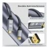 e102f6a1ea07ae7ffa5fa623386e2349-hi.jpg Nexus USB-C to HDMI 8K Cable Braided Jacket 48Gbps Copper conductor,Type C Adapter HDMI 2.1 2.0 and USB 3.1 tech,Supports Transmission, 3 Meter Cable Length