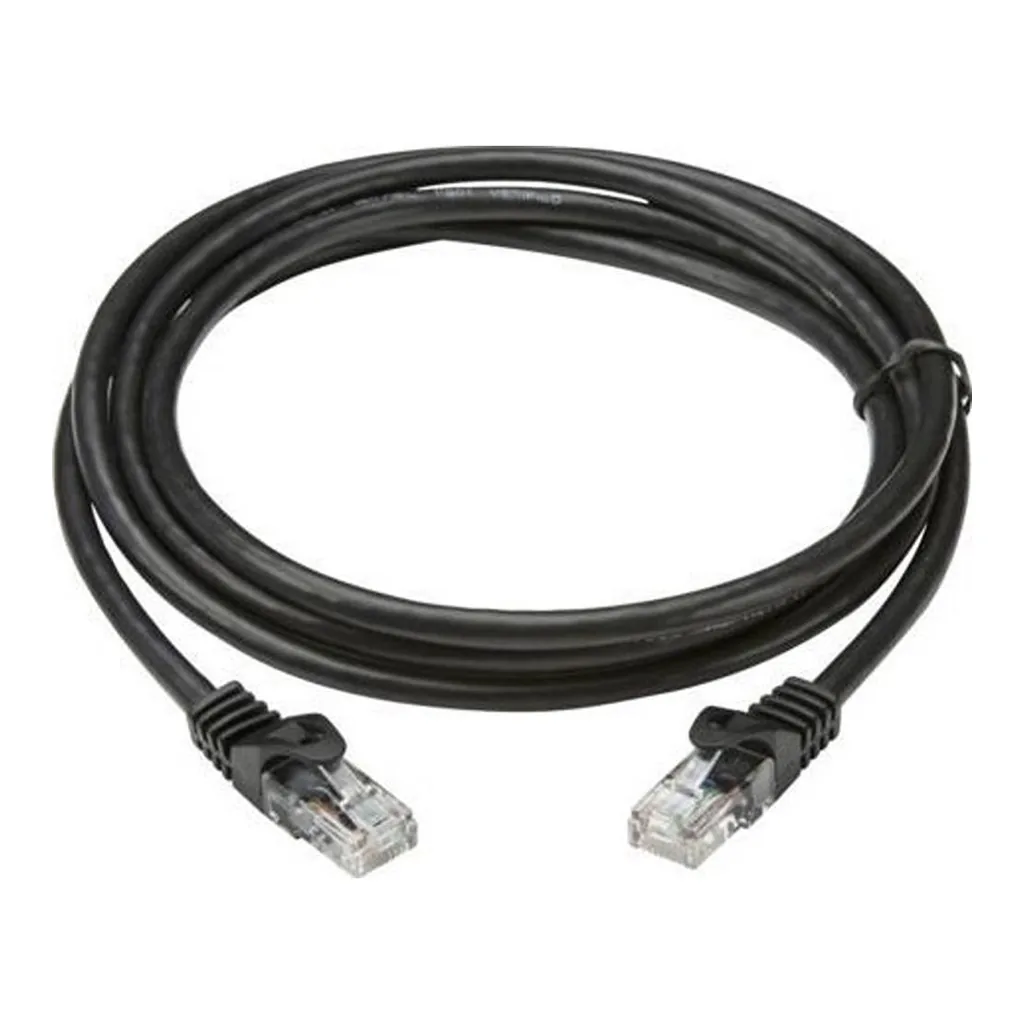 e1665a838da80797227612c5870d22aa-hi.jpg AICO 0.5M Cat6 RJ45 UTP Network Cable, Black, 1 Piece