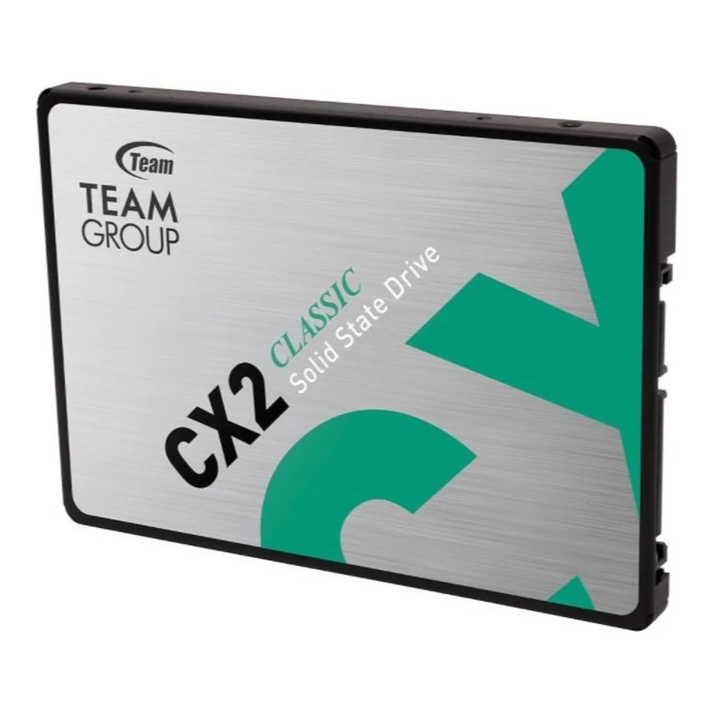 e227eeb19990f889c67fae422d0cb3ed-hi.jpg Team Group CX2 2.5" 512GB SATA III 3D NAND Internal SSD, Read/Write Up to 530/470 MB/s, SATA III 6Gb/s, DC +5 Voltage, 1,000000Hr MTBF, 800TB Written Terrabyte | T253X6512G0C101