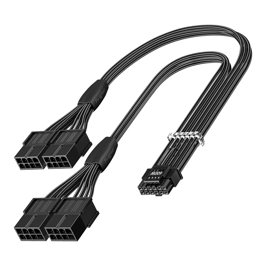 Fasgear PCI-e 5.0 Extension Cable, Black | FG-16PF02 - Image 1 Fasgear PCI-e 5.0 Extension Cable, Black | FG-16PF02