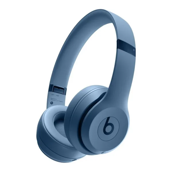 e2b6faa3e3a38174730aa7f1b0a26299-hi.jpg Beats Solo 4 True Wireless On-Ear Headphone, Spatial Audio with Dynamic Head Tracking, Up to 50 Hours of Battery Life, USB-C, Flex-Grip Headband, UltraPlush Cushions, Slate Blue