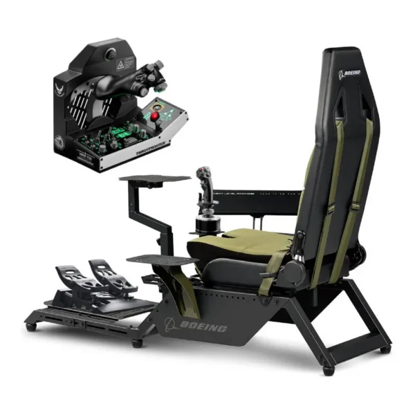 e40d358775a03ffd943aa832deeeb9b2-hi.jpg F-16 Fighter Jet Combat Simulation Cockpit Bundle - Thrustmaster Viper TQS Quadrant System & Viper Panel + T.Flight Rudder Pedals + Next Level Racing Flight Simulator Boeing Military Edition