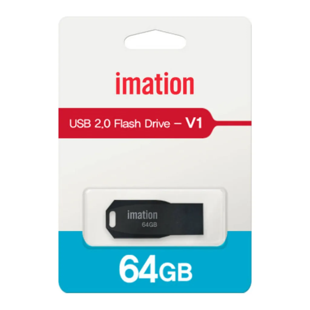 e41bb16713b2a60d318d489abe45de4e-hi.jpg Imation Flash Drive V1 32GB, High-Speed Portable Memory Stick with Plug & Play Functionality, Compact Design, Compatible with Windows, macOS, Linux, Smart TVs, and Car Audio Systems, Black | IC-IM32GB