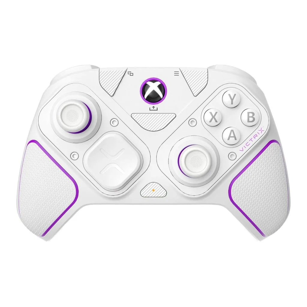 e4b47f8f09044c184edfebf774ce74a2-hi.jpg PDP Gaming Victrix Pro BFG Wireless Controller, Compatible With Xbox Series X|S & PC, 5ms Input Latency, 2000mAh Battery, 4 Mappable Back Buttons, Multi-Position Clutch Triggers, White