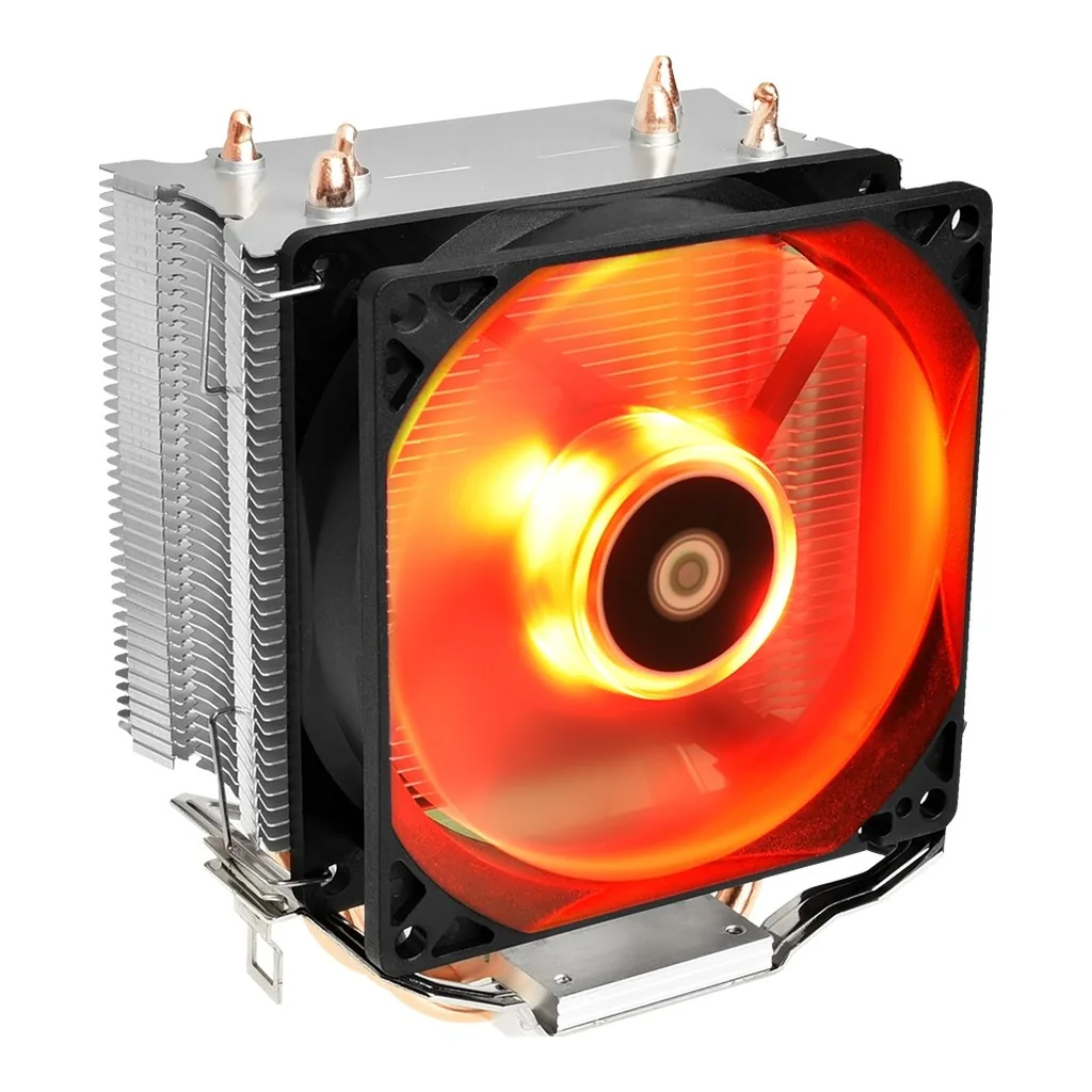 ID-COOLING Sweden Series SE-913-R PWM Red LED CPU Cooler - Image 1 ID-COOLING Sweden Series SE-913-R PWM Red LED CPU Cooler
