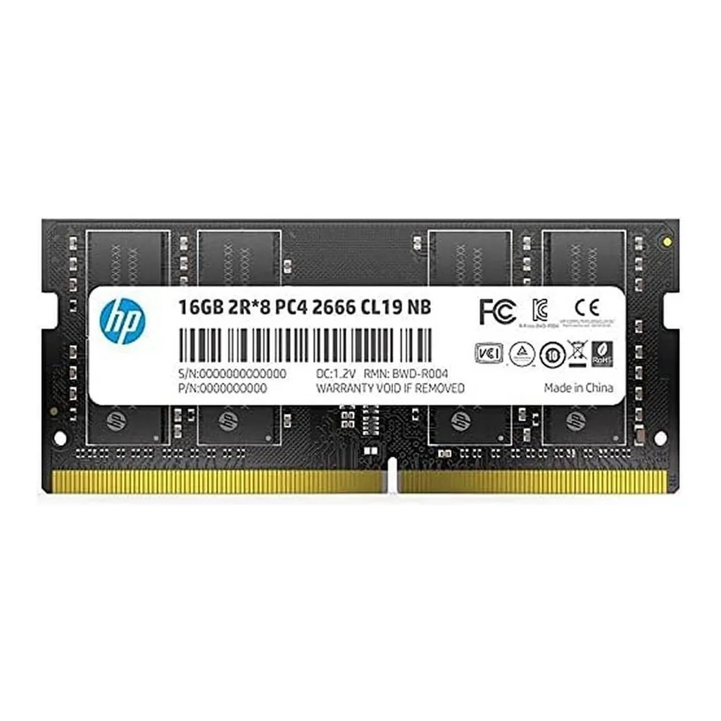 HP S1 16GB DDR4 SO-DIMM Desktop Memory, 3200MHz Clocking Speed, CL22 Latency, 1.20 Memory Voltage, 2Rx8 PC4, 260-Pin, Black | 2E2M7AA#UUF - Image 1 HP S1 16GB DDR4 SO-DIMM Desktop Memory, 3200MHz Clocking Speed, CL22 Latency, 1.20 Memory Voltage, 2Rx8 PC4, 260-Pin, Black | 2E2M7AA#UUF - Image 1
