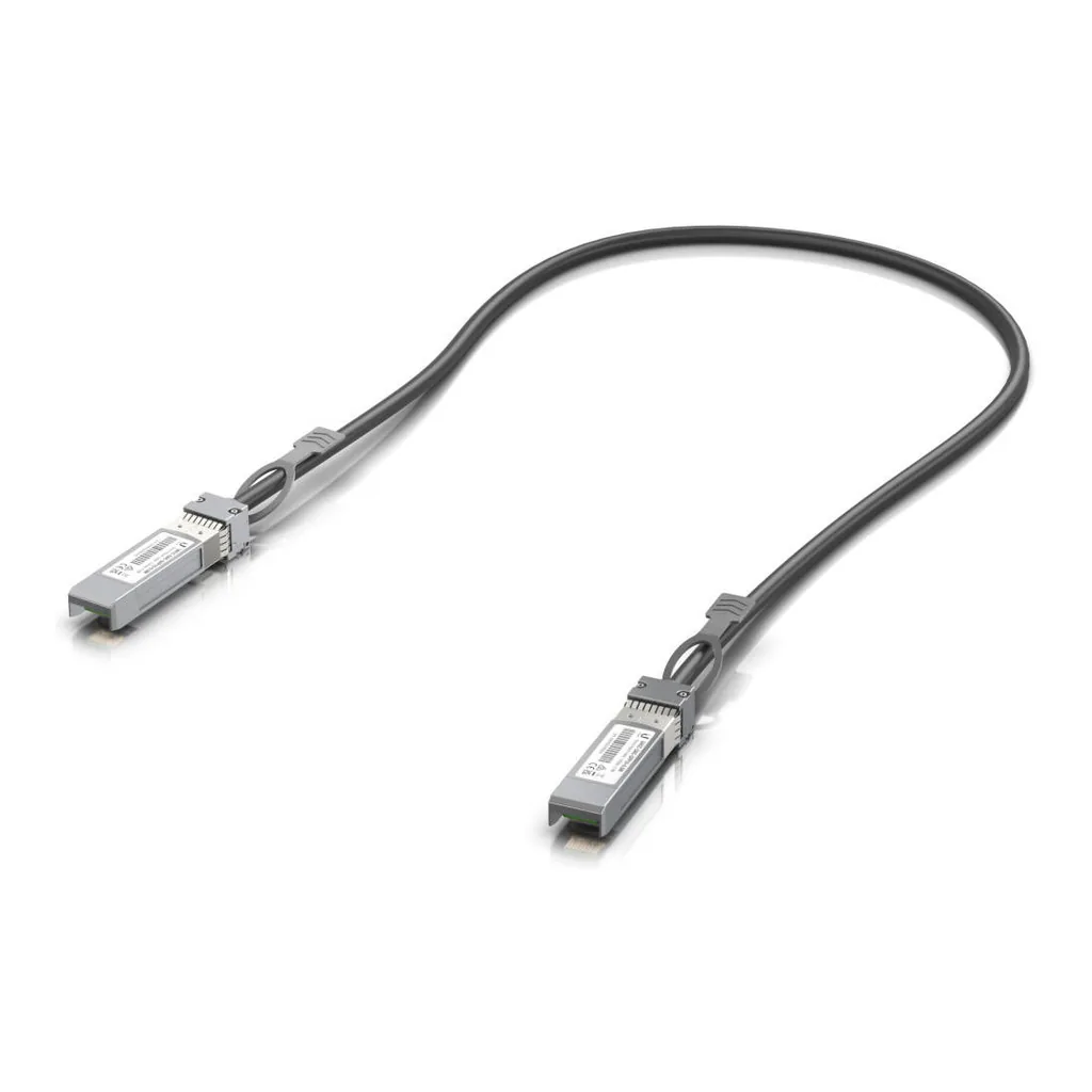 e7b82d56411a1c6ae357588a96783c0e-hi.jpg Ubiquiti UACC-DAC-SFP10-0.5M 10G Direct Attach Cable, SFP+ to SFP+ Interfaces, Passive EQ, Up to 10Gbps Data Rate, 0.5m Length, Black