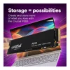 e8e8d09802dfbbd0acfef3f5ad7a23cd-hi.jpg Crucial P310 PCIe Gen4 NVMe 2280 M.2 SSD, PCIe Gen 4 x4 speeds 7100MB/s Read, 6000MB/s Write, M.2 2280 Form Factor, 2TB Capacity | CT2000P310SSD8
