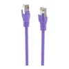 ea140d8e201c90fd2bef81a8b6aafc43-hi.jpg Vention Cat.6a S/FTP Patch Cord, 26AWG, Up to 10Gbps Data Transmisson, OFC Standard, RJ45 Plug, PVC Enclosure, Copper Conductor, 5M Cable Length, Purple