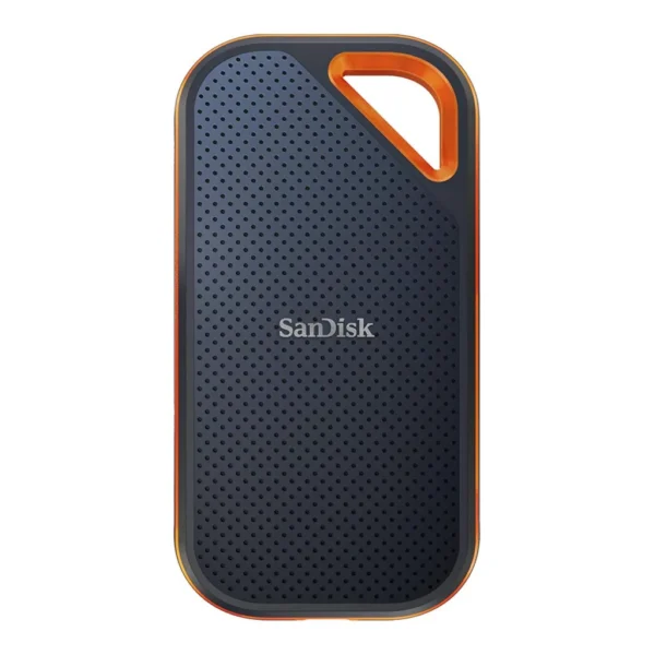 eada9efce82d9f5c5bc903a089a010d3-hi.jpg SanDisk 2TB Extreme Portable SSD, USB 3.2 Gen 2 x2, Up to 2000MB/s Read & Write Speeds, 256-Bit AES Hardware Encryption, Carabiner Loop, IP65, Black/Orange | SDSSDE81-2T00-G25