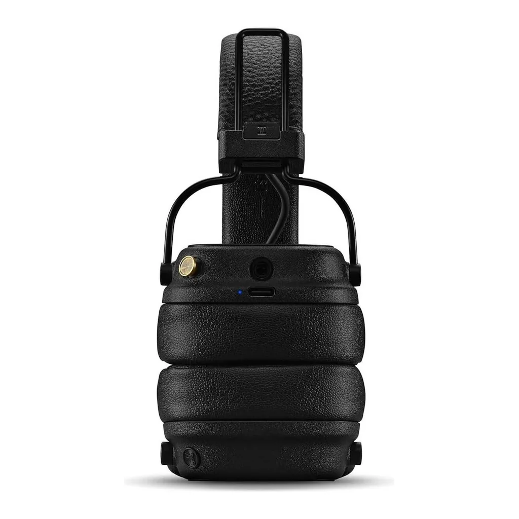 eaea5c2dd989c23b837e72a5776d5314-hi.jpg Marshall Major V Bluetooth Headphones, 40mm Dynamic Drivers, Bluetooth 5.3 Wireless Connectivity, 3.5mm Input/Output Wired Connectivity, Rugged & Foldable Design, Black