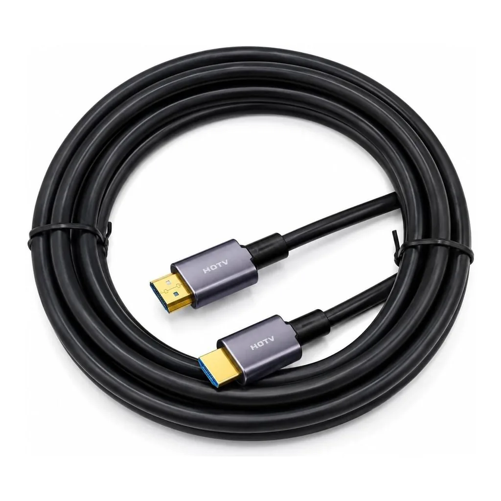 eb98f11422fdfdc900f8e1e73b1204b8-hi.jpg Taradhin HDMI Cable 2.0 Ultra-Slim 4K Gold Plated Male to Male 2 Metre, 4K60Hz Ultra HD HDR 3D ARC, 18Gbps, PS5 PS4 PS3 Xbox Switch PC Laptop TV Monitor Projector