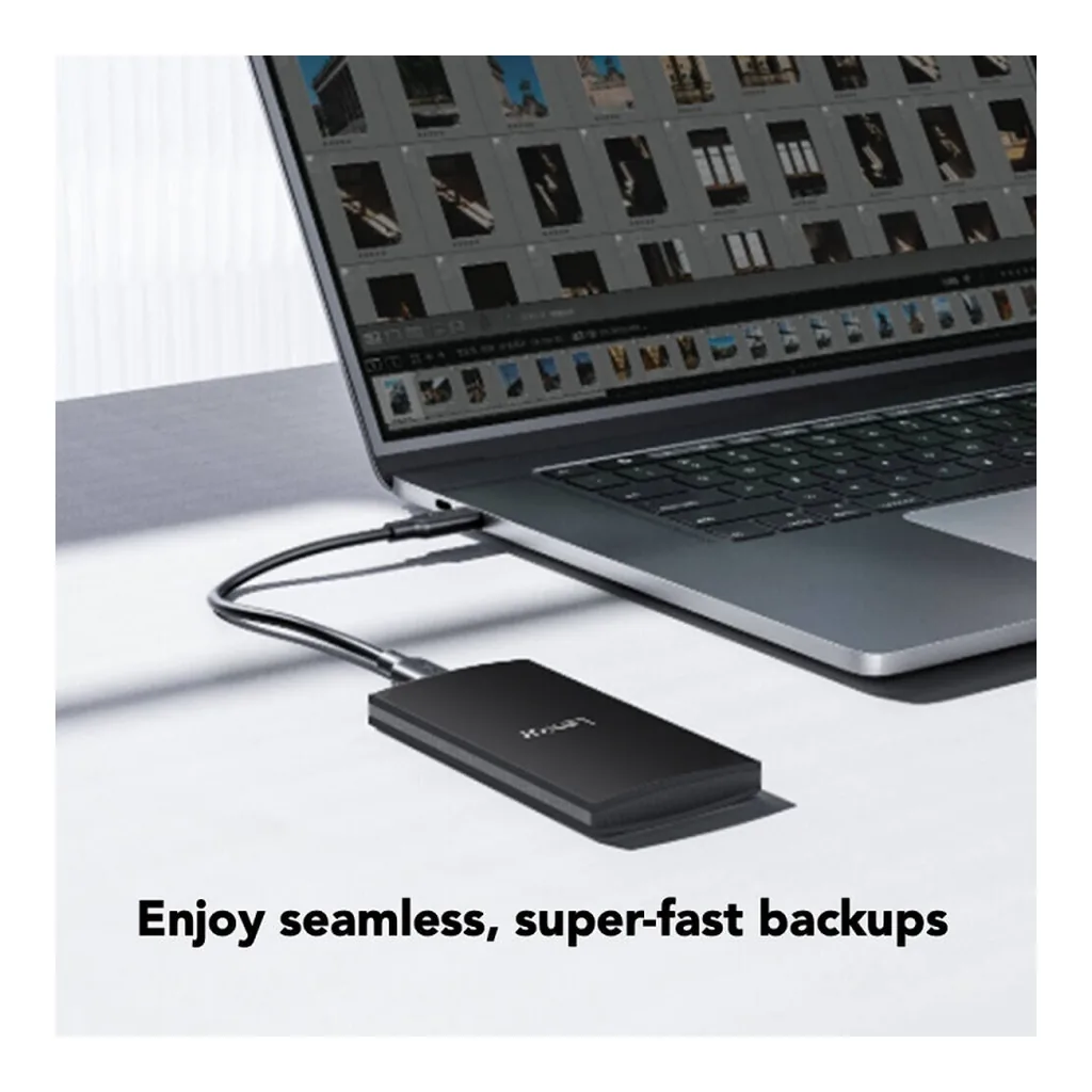 ed016ad79fee618343d95595d5520575-hi.jpg Lexar SL300 Portable SSD, 2TB Capacity, 1050MB/s High-Speed USB-C External Storage, Black | LSL300002T-RNBNG