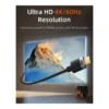 ed7f37b8539c29c5e3fe4ebaace397cf-hi.jpg Cabletime Extra Long HDMI 2.0 Cable, Ultra 4K 60Hz Resolution, 18Gps High Speed Signal Transmission, High Dynamic Range, Gold Plated Connector, 5 Meter Cable Length, Black