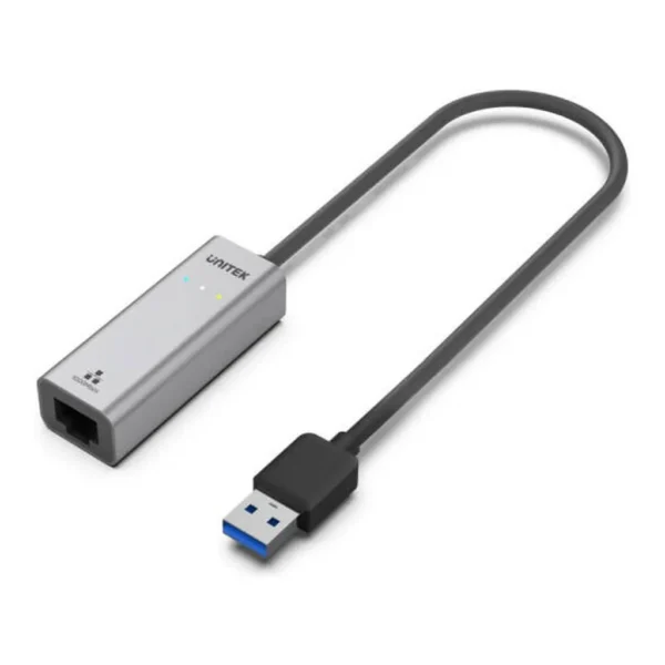 ee30e88e0c97f6073b03b44b889d60f0-md.jpg UNITEK USB-A to Gigabit Ethernet Adapter, USB 3.0 5 Gbps to 1000 Mbps RJ45, IPv4/IPv6, Wake-on-LAN, Aluminum Plug & Play, Gray | Y-3464