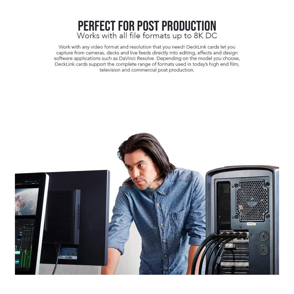 Blackmagic Design DeckLink 8K Pro G2 PCIe Capture and Playback Card | BDLKHCPRO8K12GG2 - Image 4 Blackmagic Design DeckLink 8K Pro G2 PCIe Capture and Playback Card | BDLKHCPRO8K12GG2