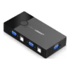 ef8051538bfd1f75f988fae194984766-hi.jpg Ugreen 2 In 1 Out USB VGA KVM Switch / Video Sharing Adapter, Control 2 PC on 1 Monitor, Stable Data Transmission, One Button to Switch, Black | 30357