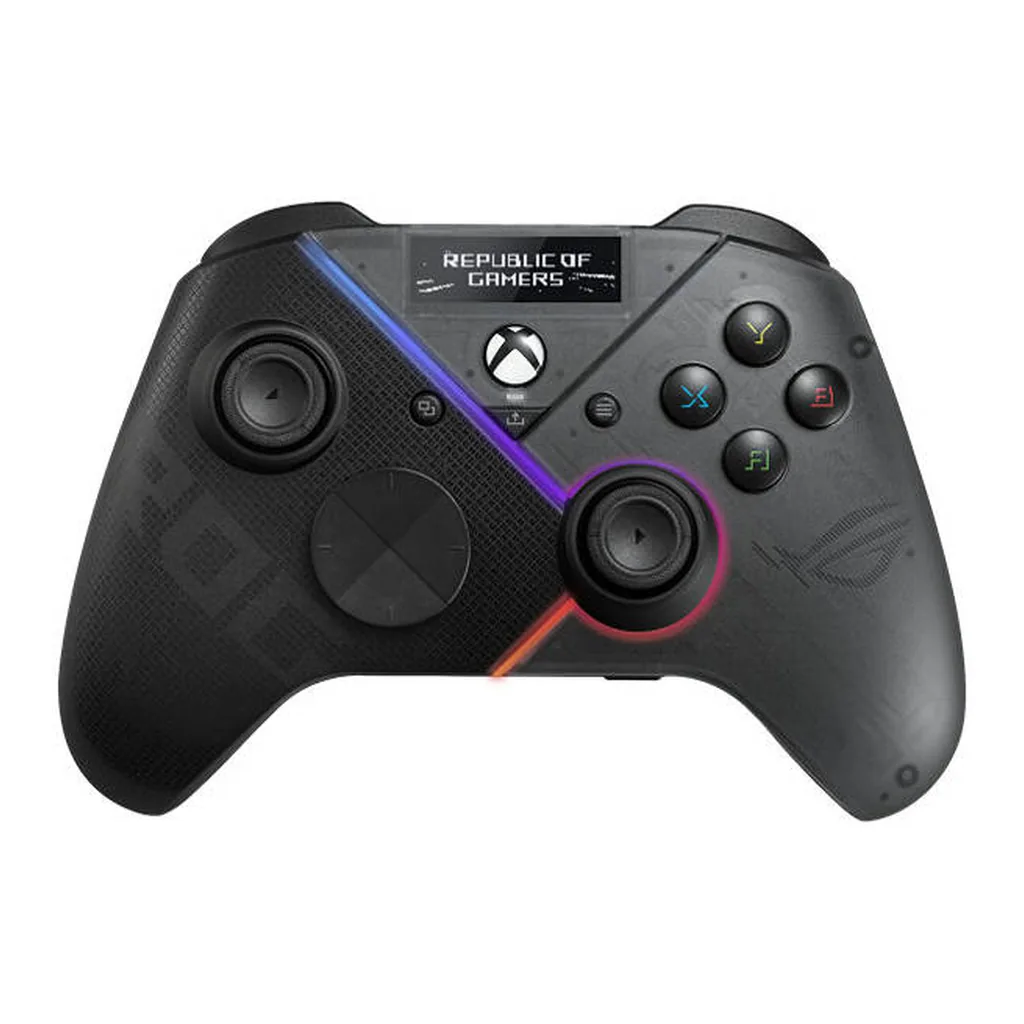 efa4e18b882ee905afc9428e44673d24-hi.jpg ASUS ROG Raikiri Pro PC Controller, Built-In OLED Display, Tri-Mode Connectivity (BT 5.0, Wired USB-C & 2.4GHz Dongle), Selectable Step Triggers, Wide Compatibility, Black