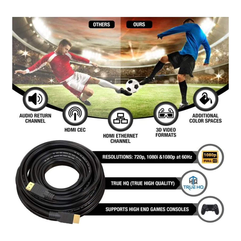efc5697c5de751901f3c10b6ec61884d-hi.jpg Zonixplay HDMI To HDMI Cable, 10 Meter Length, Black