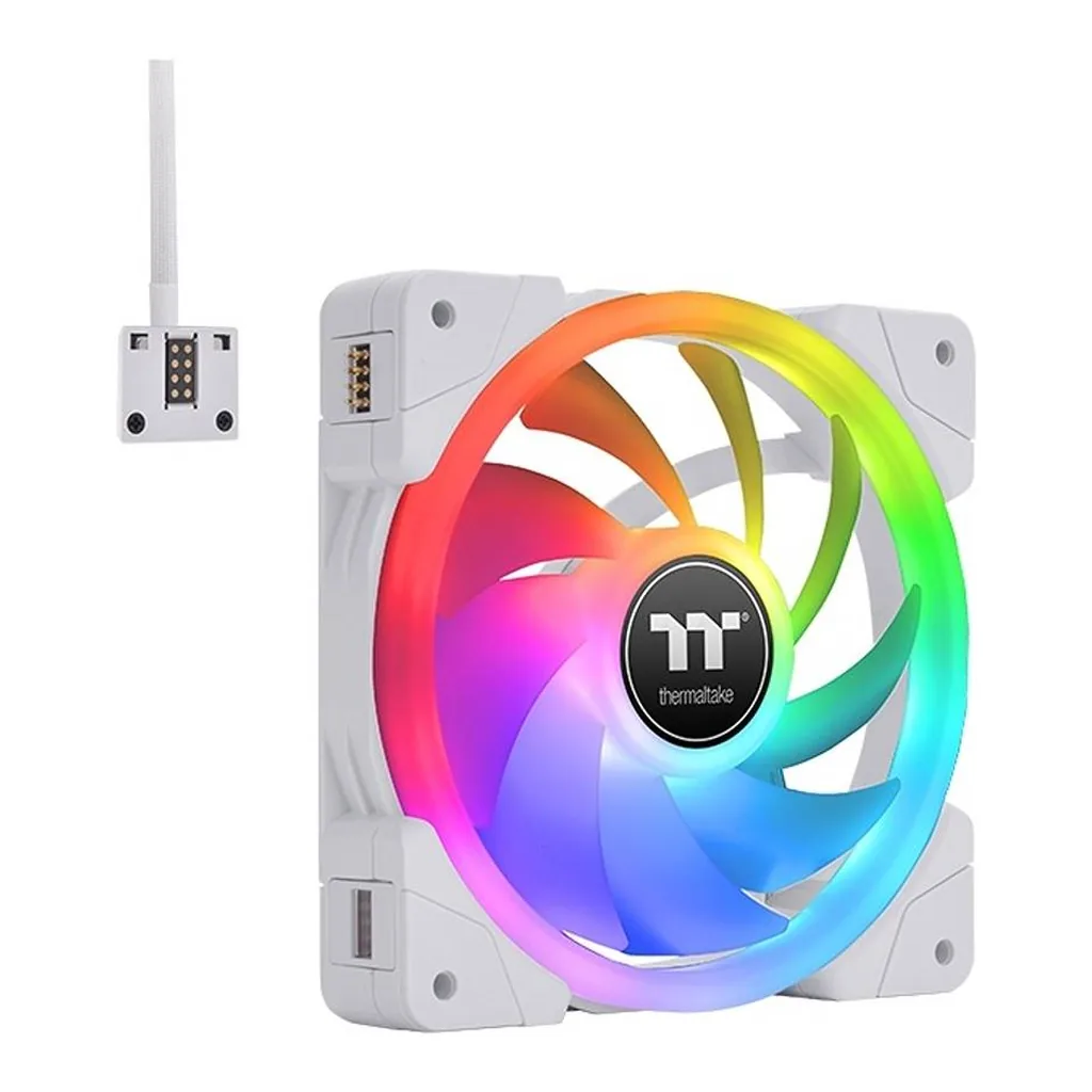 Thermaltake Swafan EX14 RGB PC Cooling Fan TT Premium Edition, White | CL-F162-PL14SW-A - Image 2 Thermaltake Swafan EX14 RGB PC Cooling Fan TT Premium Edition, White | CL-F162-PL14SW-A