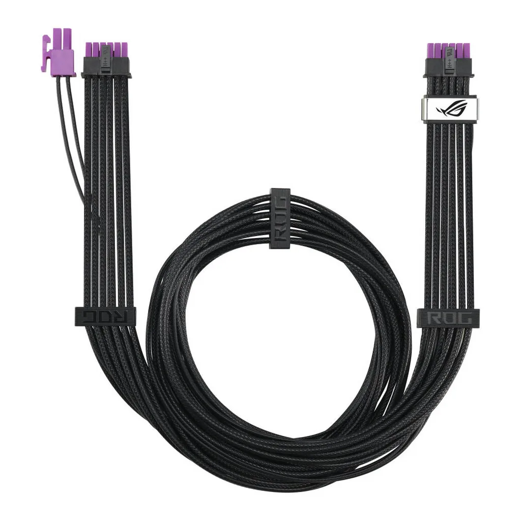 f214fe3eaabd0b364636e7b265536f6d-hi.jpg ASUS ROG Equalizer 750 mm 16-Pin Power Cable, Black (90YE00BN-B0QA00)