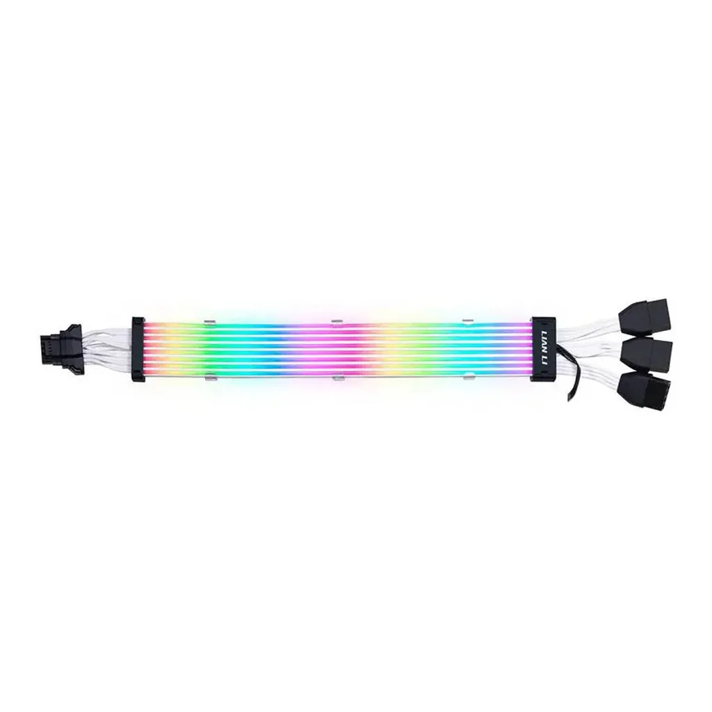 Lian Li Strimer Plus V2 12+4 To 3x8 Pin Add-RGB Cable | G89.PW168-8PV2.00 - Image 2 Lian Li Strimer Plus V2 12+4 To 3x8 Pin Add-RGB Cable | G89.PW168-8PV2.00