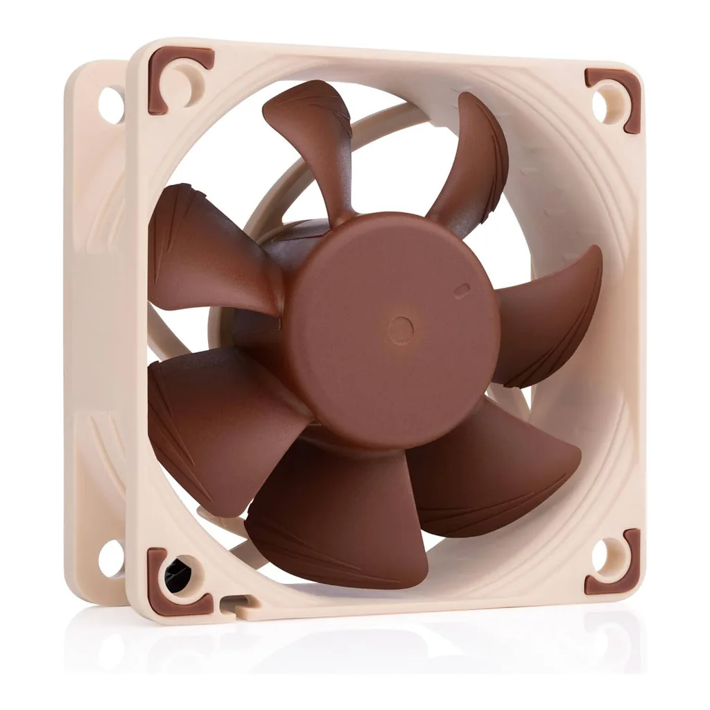 Noctua NF A6x25 5V PWM 60mm Cooling Fan, Brown - Image 5 Noctua NF A6x25 5V PWM 60mm Cooling Fan, Brown