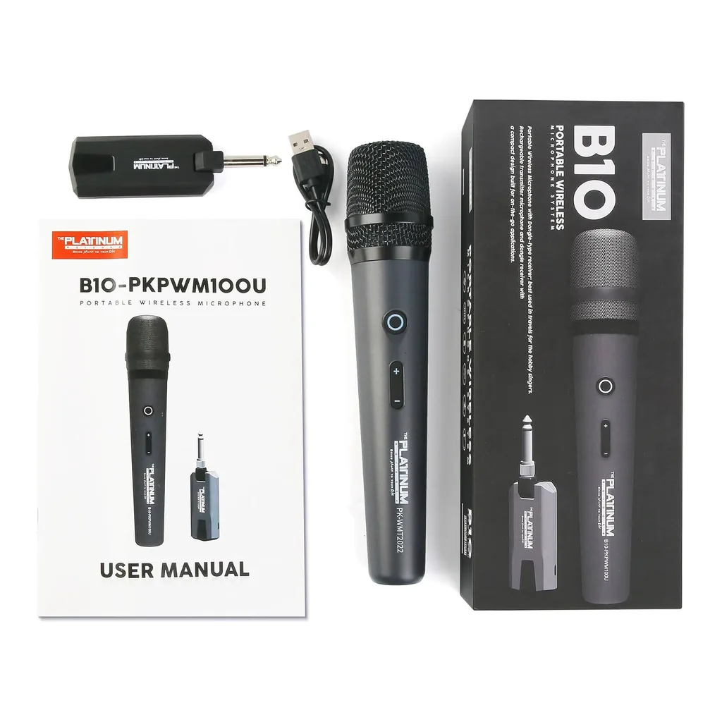 f6478d05914efcb61c304c3782c27c0c-hi.jpg Platinum Karaoke B10 Single Portable Rechargeable Wireless Microphone