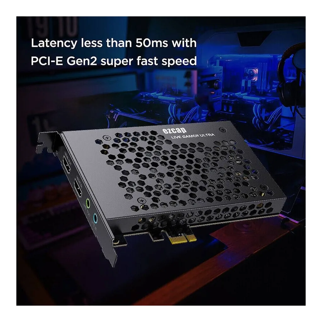 ezcap334 Live Gamer Ultra PCIe Capture Card, 4K30 Recording and 4K60 HDR Passthrough - Image 10 ezcap334 Live Gamer Ultra PCIe Capture Card, 4K30 Recording and 4K60 HDR Passthrough