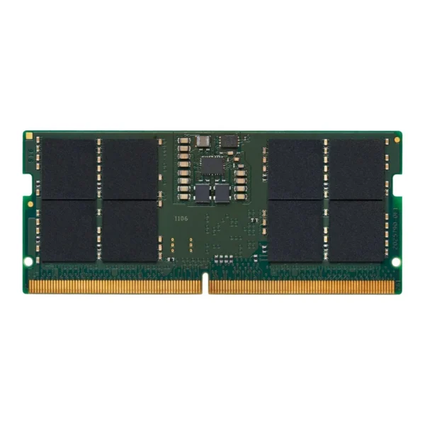 Kingston 32GB DDR5 SODIMM Laptop Memory, 5600MT/s Memory Speed, CL46 CAS Latency, 262-Pins, Non-ECC, 1.1 Voltage | KCP556SD8-32 - Image 1 Kingston 32GB DDR5 SODIMM Laptop Memory, 5600MT/s Memory Speed, CL46 CAS Latency, 262-Pins, Non-ECC, 1.1 Voltage | KCP556SD8-32 - Image 1