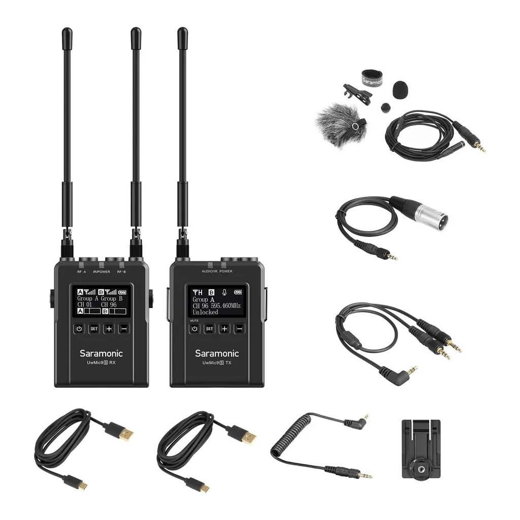 f9e55009b96683d30f351907ecffabfa-hi.jpg Saramonic Advanced Wireless UHF Lavalier System with Dual-Channel Camera-Mount Receiver
