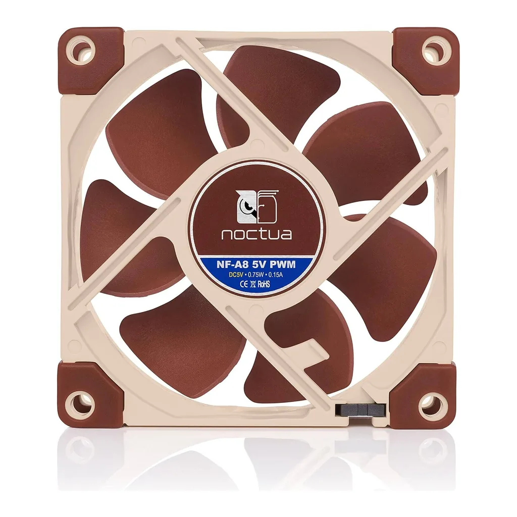 Noctua NF A8 5V PWM 80mm Cooling Fan, Brown - Image 8 Noctua NF A8 5V PWM 80mm Cooling Fan, Brown