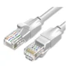 faaeec935140964a1e6e75103921b0da-hi.jpg Vention Cat 6 UTP Round Patch Cable, 1000Mbps Maximum Speed, PVC Enclosure, 0.1 Meter Length, 10 Pack, Gray